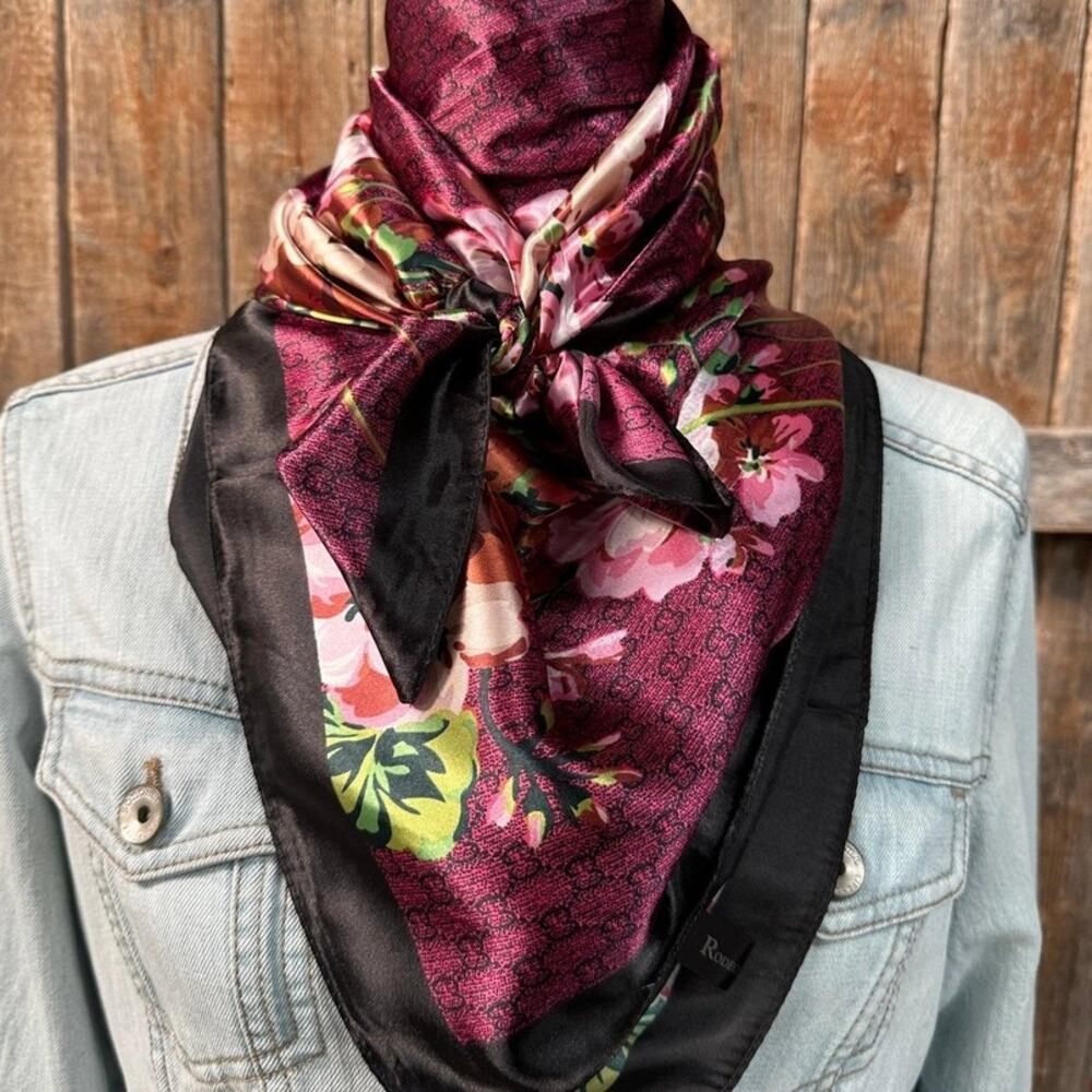 Cherry Blossom Western Wild Rag Scarf